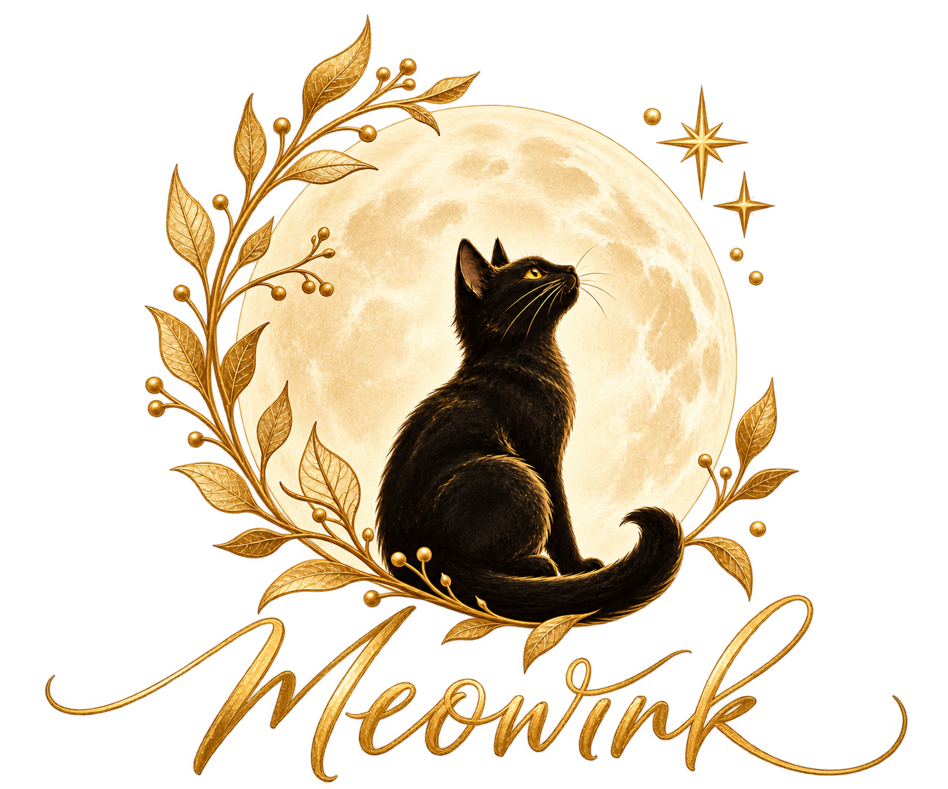 Meowink — cat and moon